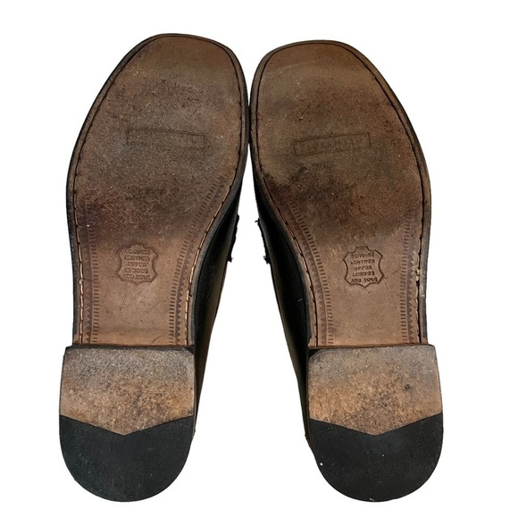 Florsheim Loafers Mens 10EEE Two Toned Black Brown Leather Slip on Shoes